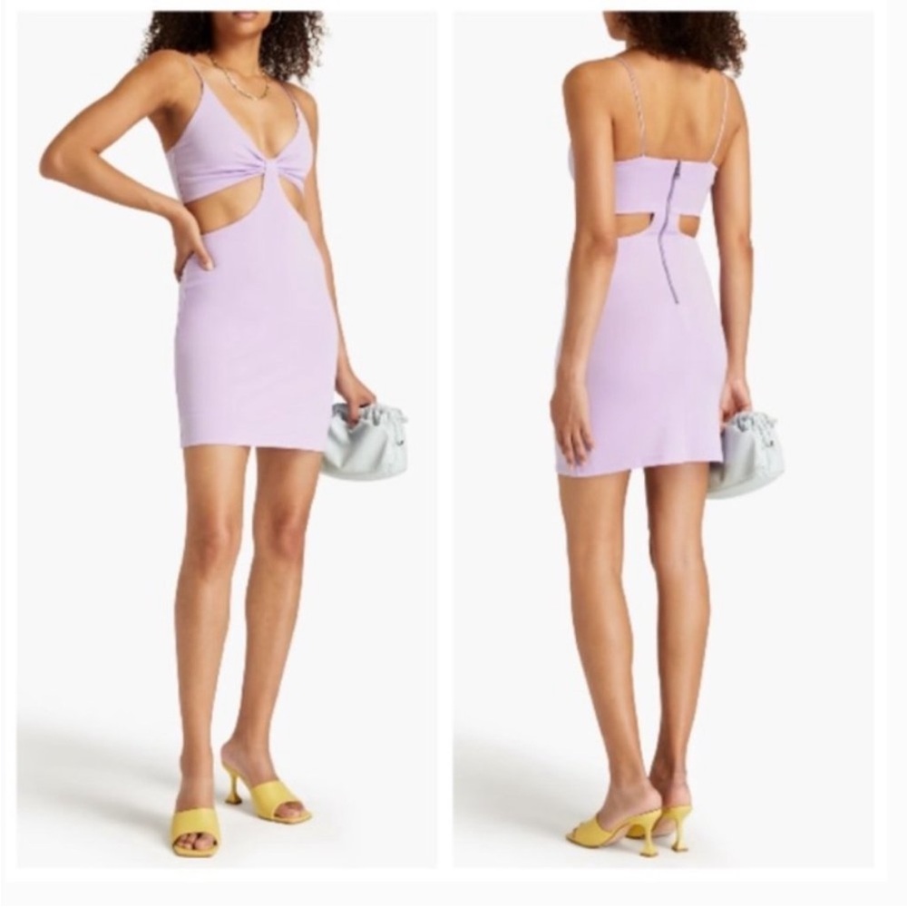 NWT Alice + Olivia Dress | Lavendar Havana Cutout Mini Dress
